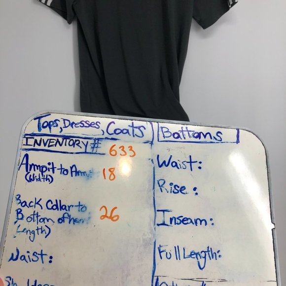 Adidas black white 3 stripe short sleeve tshirt small - Picture 13 of 14